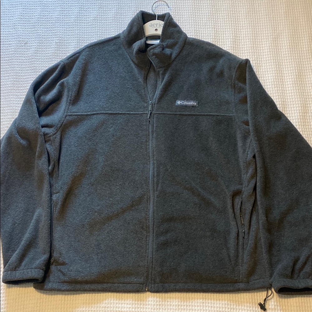 Columbia Gray Full-Zip Fleece Jacket